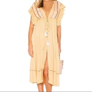 Free People Garbanzo Bean Midi Dress- Size Small